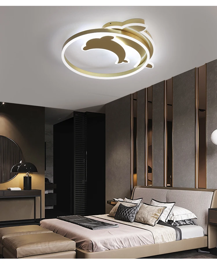 black chandelier Modern Luxury Ceiling Chandelier Lights For Bedroom Study Living Room Indoor Deco Lamps Gold Coffee Painted Lighting Fixtures led chandelier