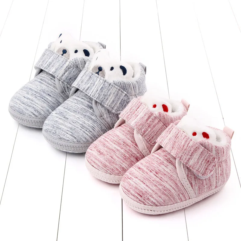 

Bear 0-1-Year-Old BABY'S Shoes Autumn And Winter Cotton-padded Shoes Soft Bottom Toddler Not Afford Shoes Baby Shoes Toddler Sho