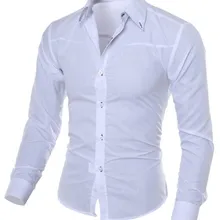 Мужская рубашка, новая мода, мужской деловой смокинг с длинным рукавом, повседневная одежда, рубашка размера плюс 5XL