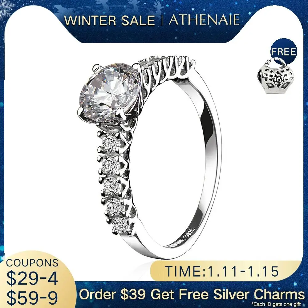 Женское украшение из серебра 925 пробы с фианитами|Кольца| |