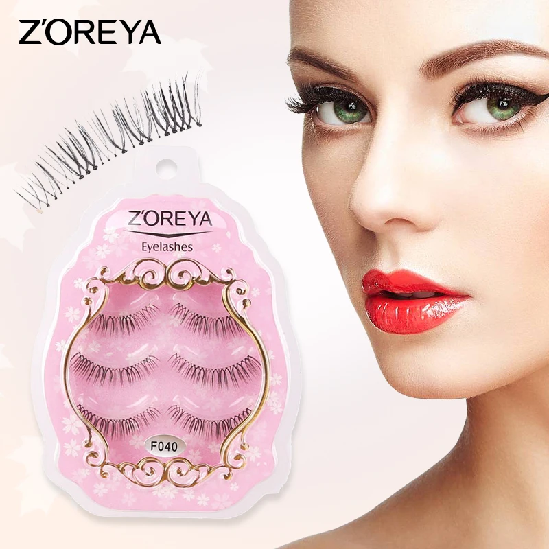 

Zoreya Handmade Sharpen 3/5Pairs 3D False Mink Eyelashes Natural Thick Long Eye Lashes Wispy Makeup Beauty Extension Tools