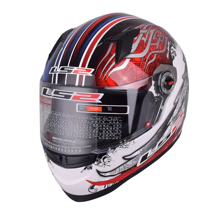 LS2 FF358 анфас мотоциклетный шлем гоночный шлем Capacete Casco мото каск шлемы руля крушение для Benelli мотоцикл - Цвет: 19