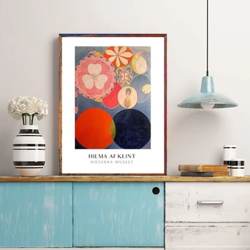 

Hilma Klint Paintings Vintage Canvas Posters and Prints The Ten Largest No. 7 , Adulthood1907 Poster Wall Art Canvas Painting De