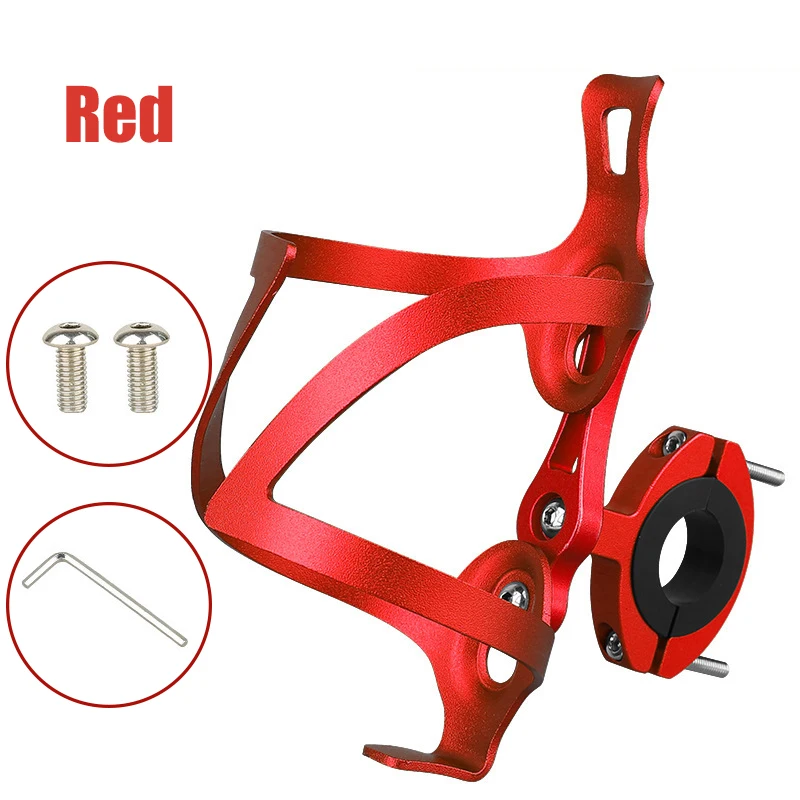 B Red PCycling велосипедный держатель для бутылки из алюминиевого сплава вращающаяся Регулируемая бутылочная клетка MTB дорожный велосипед Высокопрочный держатель бутылки для велосипеда - Цвет: B Red