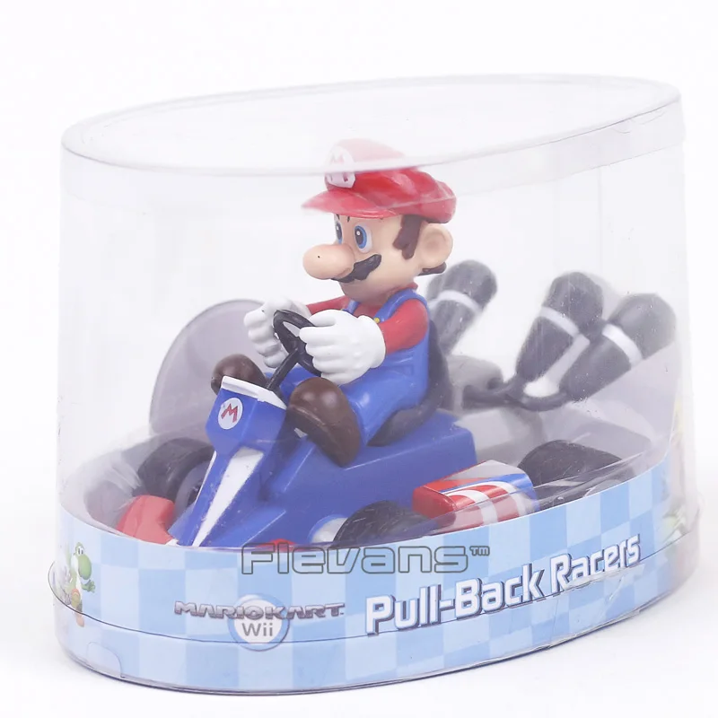 Super Mario Bros Kart Марио Luiji персик Bowser жаба Донки Конг Луиджи Марио отступить гонщик Автомобили ПВХ Фигурки игрушки 7 шт./компл
