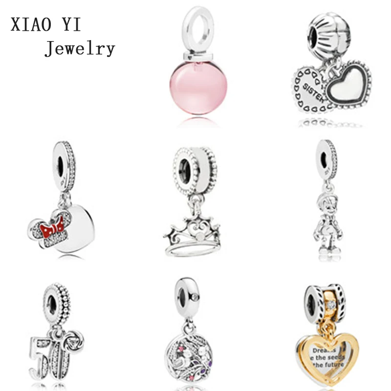 XIAOYI Love potion ожерелье кулон с стерлингового серебра 925 пробы Блестящий семя кулон из бисера подходящий браслет