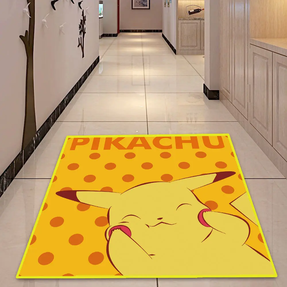 Pikachu Pokemon Eevee аниме напольный ковер, коврик для комнаты, нескользящий коврик, подарок - Цвет: Style 13