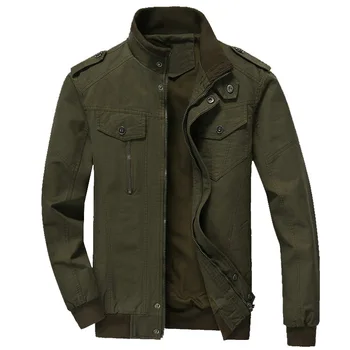

Spring Autumn Bomber Jackets Coats Men Cotton Casual Workout Military Jacket Men
