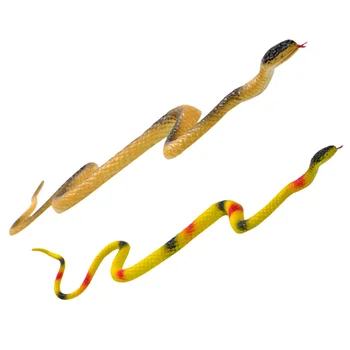 

2Pcs Fake Snakes Funny Durable Tricky Toys Simulation Snake for Party