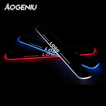 

LED Car Door Sill Scuff Protector For Toyota Camry V7 VA7 VH7 2017-2020 XV40 Luminous Plate Pedal Cover Trim Auto Accessories