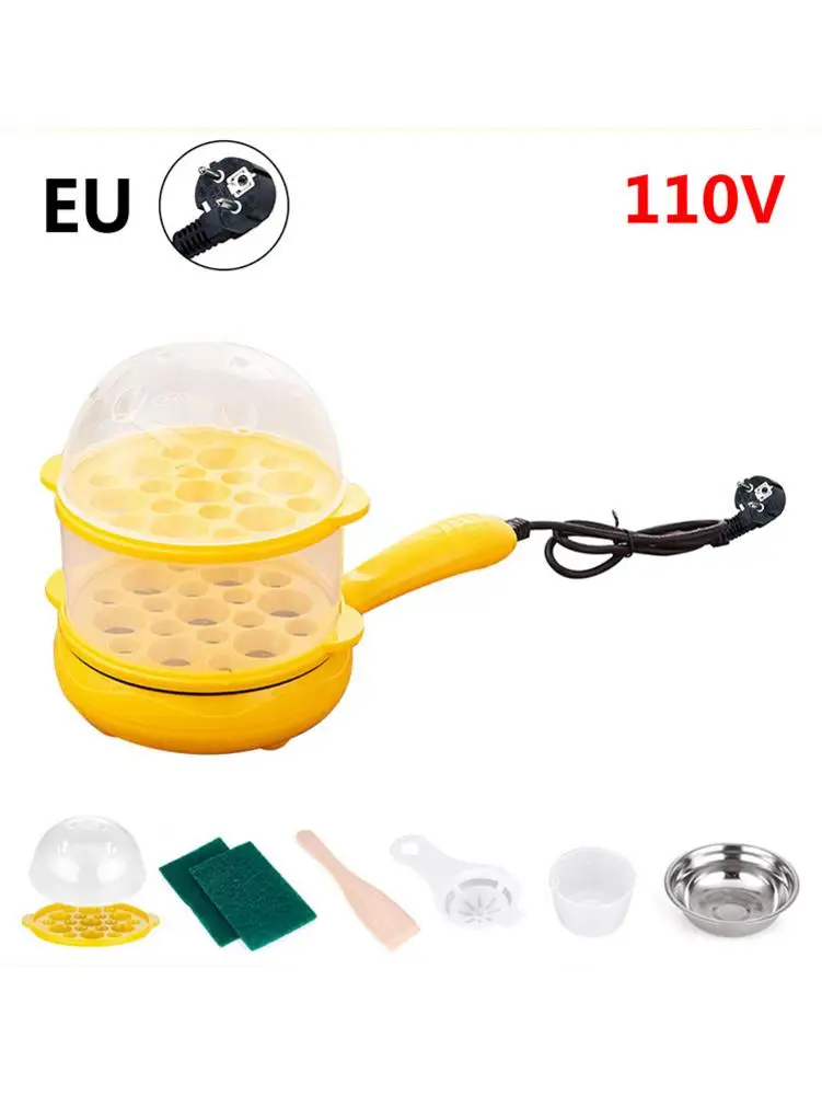 Mini Fry Pan Automatic Power off Egg Pan Cooker American Standard 110V/European Standard 220V Plug for Home Breakfast Making