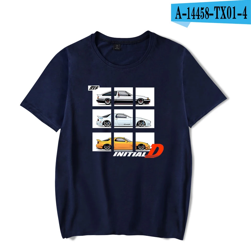 navy blue Футболка с принтом Тойота AE86, футболки с принтом "D", модные мужские и женские футболки в стиле Харадзюку, уличная одежда в стиле хип-хоп с коротким рукавом - Цвет: navy blue