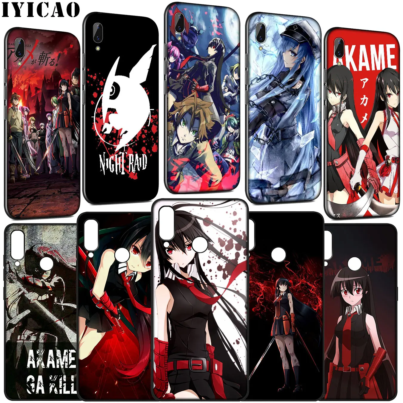 Мягкий силиконовый чехол IYICAO Akame Ga Kill Anime для Huawei Y9 Y7 Y6 Prime 2019 Honor 20 10 9 9X 8C 8X 8 Lite 7C 7X 7A