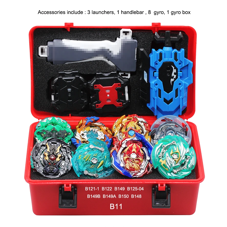 TAKARA TOMY Beyblade Burst набор новое сочетание Beyblades Арена Bayblade Металл Fusion 4d с пусковым устройством вращающиеся верхние игрушки - Цвет: B11