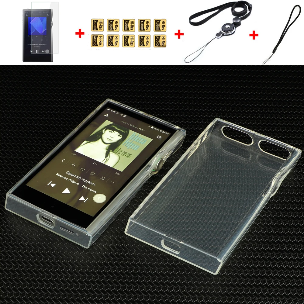 Soft Crystal Transparent TPU Case Cover For Iriver Astell&Kern A&futura SE200 with PET Screen Protector