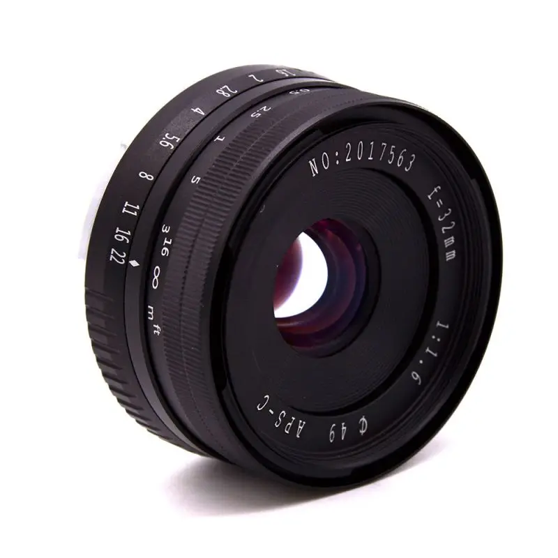 

32mm F1.6 Large Aperture Manual Prime Fixed Lens APS-C For Sony E-Mount Digital Mirrorless Cameras NEX 3/3N/5/5T5R/6/7 A5000