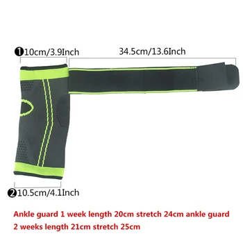1Pc Verstelbare Enkel Ondersteuning Anti-Verstuiking Bergbeklimmen Reizen Apparatuur Geweven Elastische Nylon Bandage Enkel Vaste Protector 1Pc Verstelbare Enkel Ondersteuning Anti-Verstuiking Bergbeklimmen Reizen Apparatuur Geweven Elastische Nylon Bandage Enkel Vaste Protector