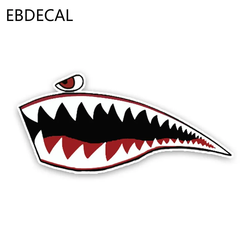 Ebdeckle милые акулы рот мультфильм цветной для Авто/бампер/окно/настенные наклейки