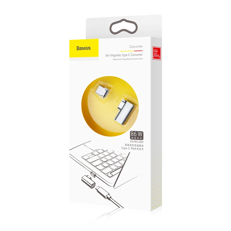 Кабель Baseus USB Type C для магнитного адаптера Macbook Samsung s8 s9 OnePlus 5 5T 6|Переходники и
