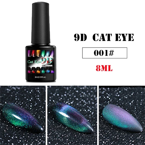 9D cat eye 01 Франческа 8 мл 9D Galaxy кошачий глаз гель для ногтей Хамелеон для использования с магнитом Замачивание Светодиодный УФ лак Полупостоянный Маникюр гель лак - Цвет: 9D cat eye 01