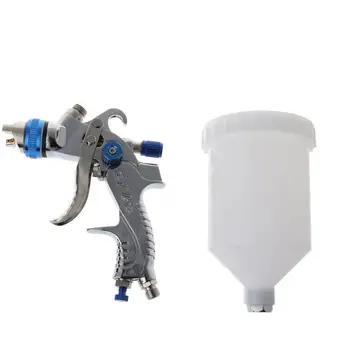 

HVLP TE2008 Paint Spray Set Gun Sprayer Gravity Feed 600ml Pot 3 Nozzles With 1.4mm 1.7mm 2mmCar Furniture Construction Painting