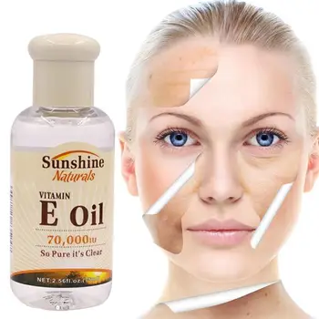 

75ml Natural Vitamin E Pure Jojoba Oil Organic Anti Aging Morning and Night Essential Oil Anti Wrinkles Serum