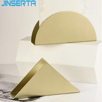 

JINSERTA Metal Tissue Holder Paper Container Tray Gold Home Kitchen Restaurant Cafe Hotel dining Desktop Napkin Decor Holder