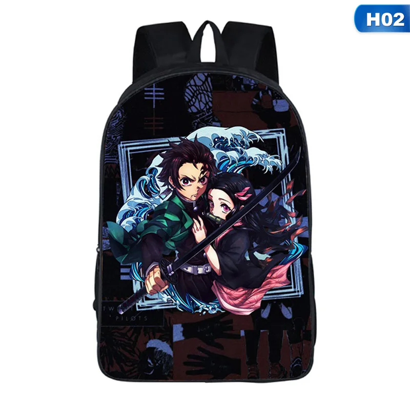 Аниме-рюкзаки Demon Slayer: Kimetsu No Yaiba Рюкзак Школьные сумки Сумки для книг водонепроницаемые дорожные сумки