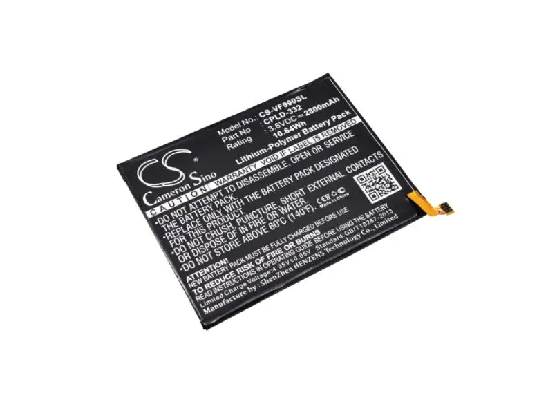 Cameron sino 2800 мАч батарея для VODAFONE 990N 990N-PT Smart 4 Max VF-990N CPLD-332 мобильный, Смартфон батарея
