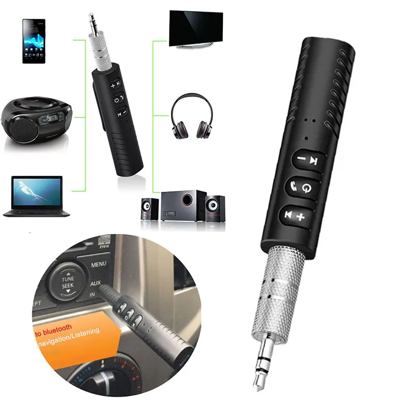 

Vehemo Music Receiver Aux Wireless Portable Smart 3.5mm Audio Speakerphone