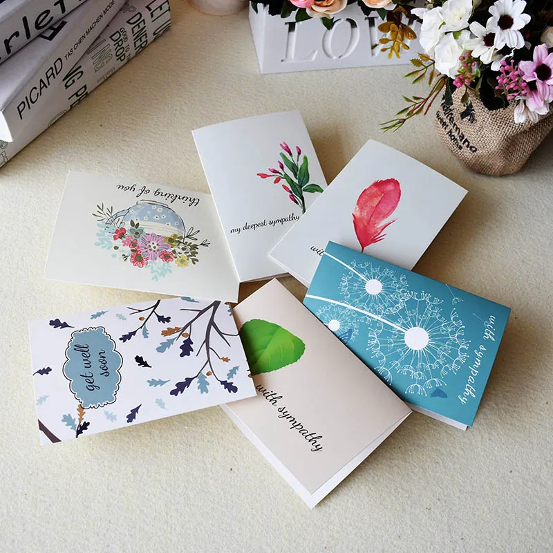 48 шт. объемные маленькие поздравительные открытки с конвертами картина бисером