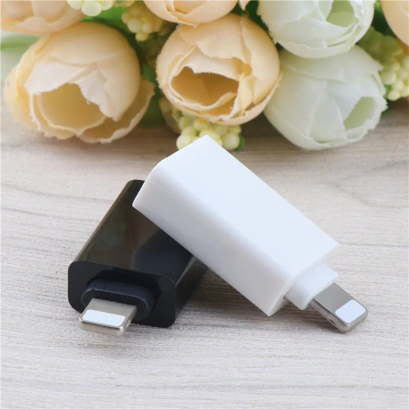 1 шт. Высококачественный портативный 1 шт. 8-контактный штекер USB 2,0 Женский зарядный адаптер для iphone/ipad USB вентилятор для Lightning конвертер