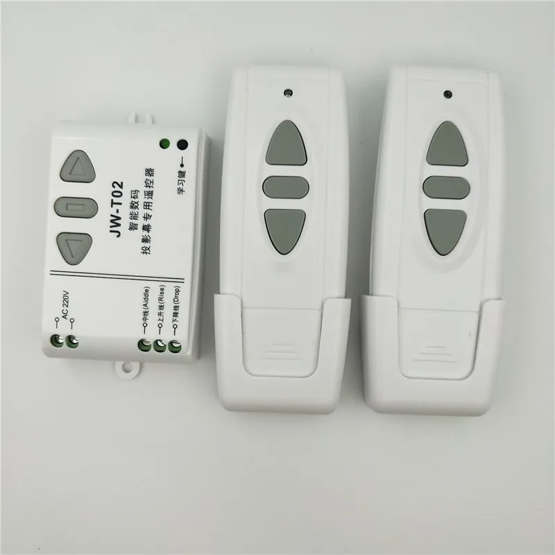AC 220V 433Mhz интеллектуальный цифровой RF беспроводной переключатель системы дистанционного управления для проекционного экрана/двери гаража/жалюзи