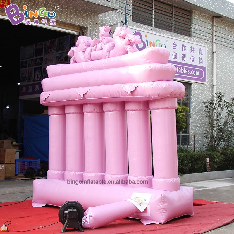 Декоративная надувная мемориальная модель арки 3x1x3 метра для мероприятия Свадебная вечеринка/розовый надувной фон настенные игрушки