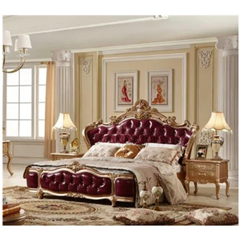 

bedroom furniture luxury king size bed European style furniture