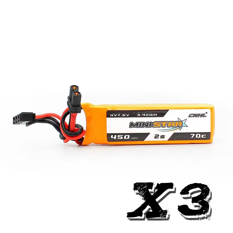 4 шт CNHL MiniStar 450 mAh 7 V 2 S 70C Lipo батарея с XT30U вилкой|lipo 2s|lipo battery 7.4vlipo |
