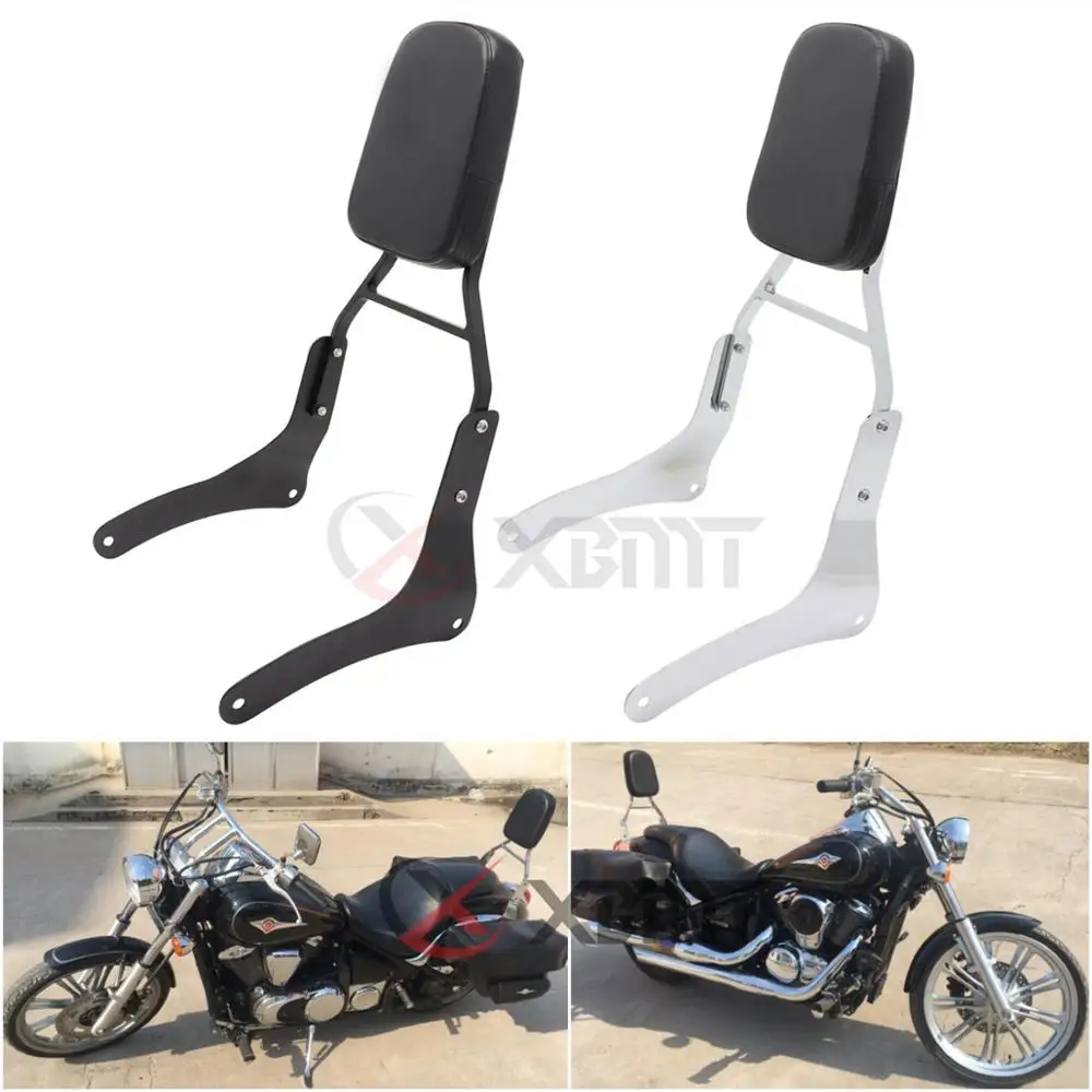 Top Valuable Sissy Bar Backrest With Comfortable Pad Fits For Kawasaki Vulcan 900 VN900 1996-2018 Black 
