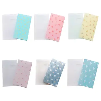 

1pc 96 Slots ID Holders Large Capacity Business Card Clip Cute Cartoon Ticket Collection Book Q6PA