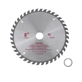 

Circular 8 inches 40T Teeth Cemented Carbide Circular Wood Cutting Tool Bore Diameter 25.4mm
