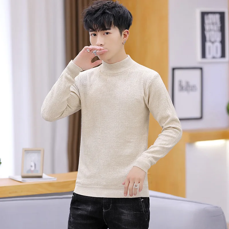 Men Knitting Sweater Long Sleeve Core Yarn Boss Sweater Men High Quality Turtleneck Mens Sweaters Warm Sweater Men Knitting Sweater Long Sleeve Core Yarn Boss Sweater Men High Quality Turtleneck Mens Sweaters Warm Sweater