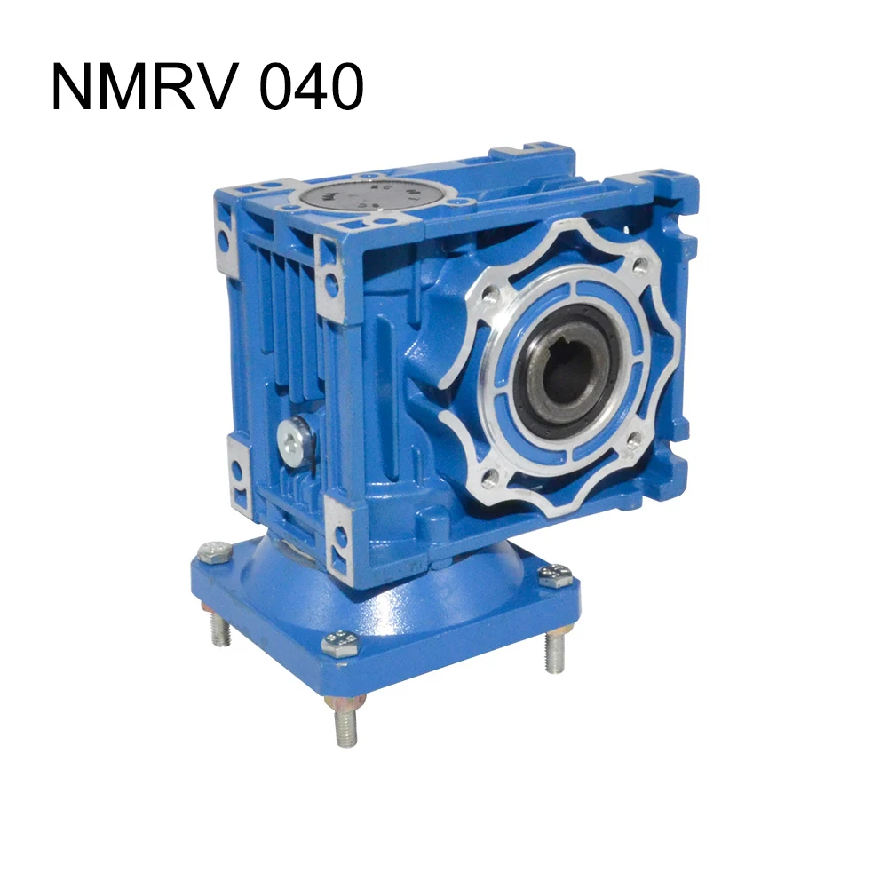 

040nmrv Reducer Stepper Servo Motor Reducer Method Blue Reducer Motor Motor Reducer NMRV040 Reducer Electric Motor Gearbox