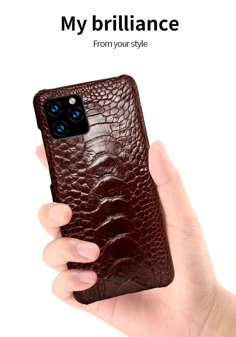 Страусиный кожаный чехол для телефона для Apple iPhone 11 11Pro 11 Pro MAX X XS XSmax XR 6 6s 8 7 Plus 5 SE 5S Роскошный чехол