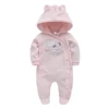 Unisex Spring Autumn Newborn Baby Rompers Pjiamas Infant Onesies Velvet Warm Jumpsuit Baby Boys Overalls Toddler Girls Clothing 3