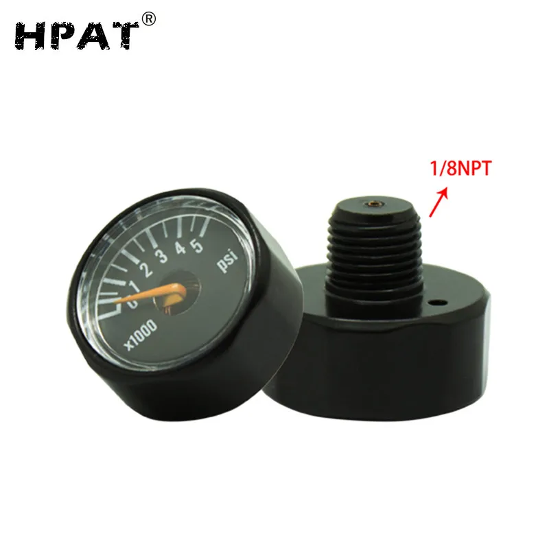 HPAT 2 шт./партия Пейнтбол 300psi/4000psi/5000psi/6000psi мини давление Guage Co2 для регулятора или воздушного бака