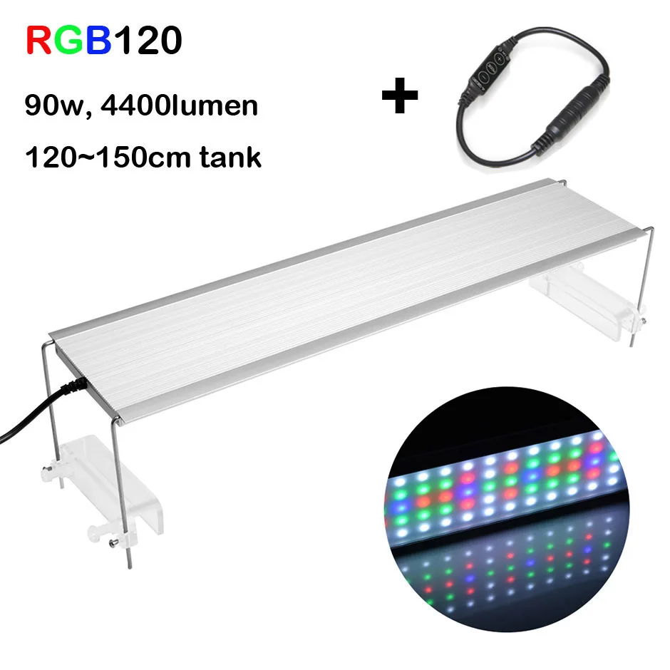 Светодиодная лампа для роста растений Chihiros серии RGB стиль ada водяное растение для аквариума аквариум Новое поступление - Цвет: RGB120 free dimmer