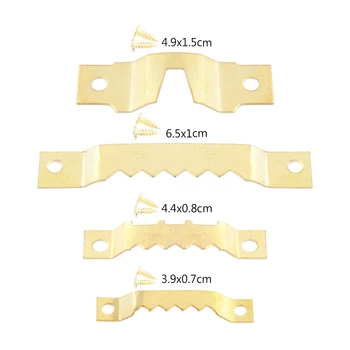 

25Pcs Small Heavy Duty Sawtooth Picture Frame Hanger Hanging Photo Wall Oil Painting Mirror Saw Tooth Hooks with Screws