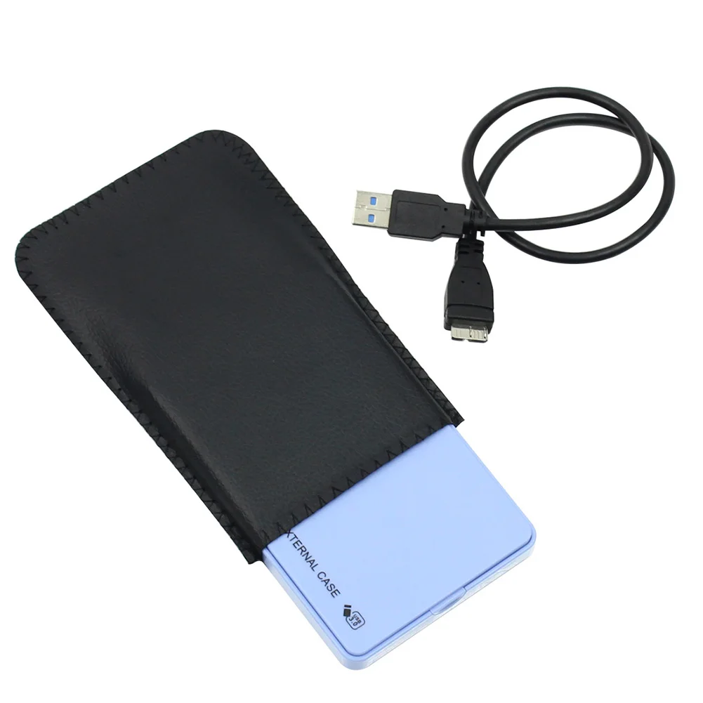 2,5 hdd чехол usb 3,0 на SATA SSD Внешний чехол 5 Гбит/с мобильный жесткий диск коробка для ноутбука черный синий белый розовый hdd док-станция