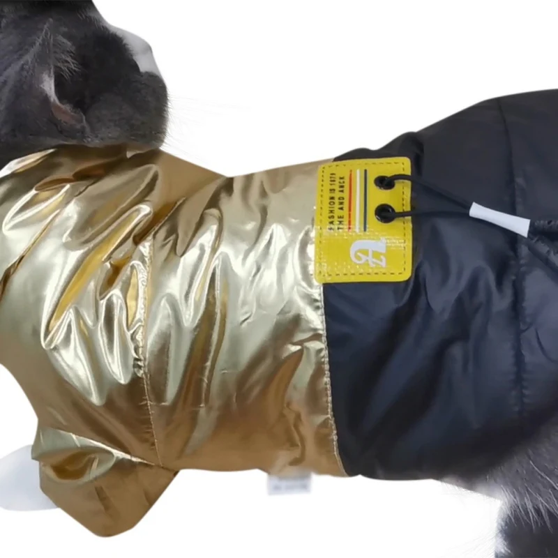 

Pet Autumn Winter Cotton Padded Coat For Dogs Puppy Thickened Stand-up Collar Down Jacket#8