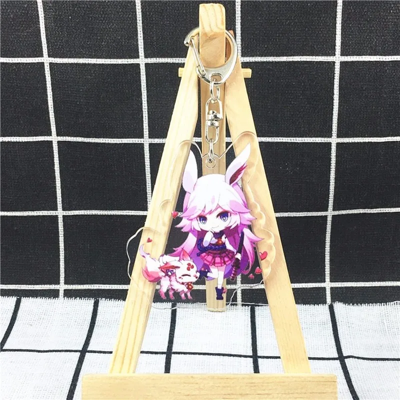 Honkai Impact 3 Yae Sakura Женский Детский брелок акриловое кольцо для ключей брелок в стиле аниме аксессуары Porte Clef Femme мужской милый брелок