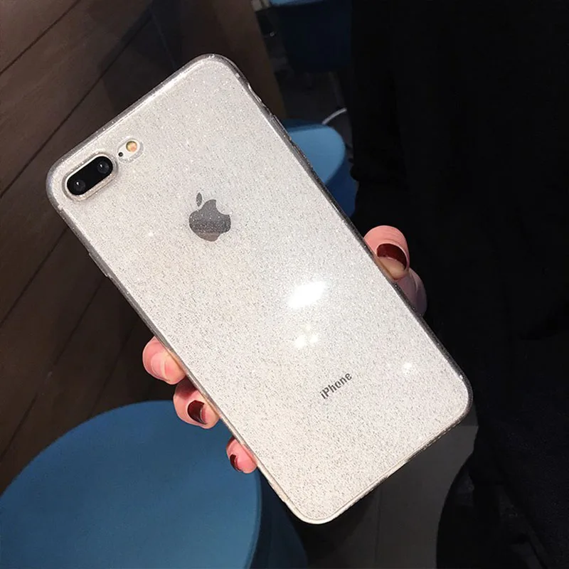 Роскошный Блестящий Прозрачный чехол для iPhone X XS Max XR 6 6S 7 8 8 Plus однотонная мягкая задняя крышка из ТПУ для iPhone 11 11 Pro Max - Цвет: Style 4